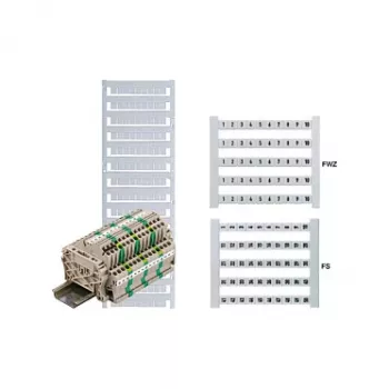 Marqueur de bornes Weidmüller DEK 6 FW 1-50, 6x5 mm, blanc, numéros 1-50, 500 pièces