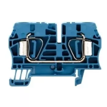 Weidmüller ZDU 6 BL borne de passage, 6 mm², raccordement à ressort, bleu, 50 pièces
