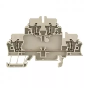 Weidmüller ZDK 2.5 Borne de passage, raccordement à ressort, 2,5 mm², beige, 50 pièces
