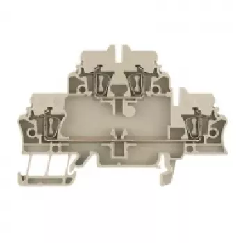 Weidmüller ZDK 2.5 Borne de passage, raccordement à ressort, 2,5 mm², beige, 50 pièces