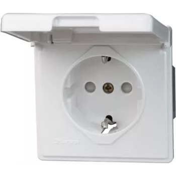 Heinrich Kopp 119102080 prise Schuko CEE 7/3 CEE 7/4 blanc 250V 16A