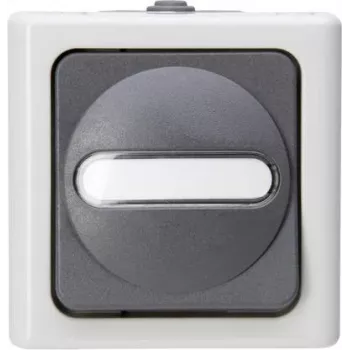 Heinrich Kopp interrupteur va-et-vient croisé en saillie pièce humide BLUE ELECTRIC gris 10A 250V IP44