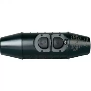 Heinrich Kopp interrupteur de sécurité intermédiaire avec PRCD-S 230 V noir IP55 1962.0001.5