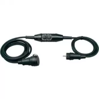 HEINRICH KOPP rallonge électrique 1,5 m noire avec PRCD-S K (1438.0001.5)