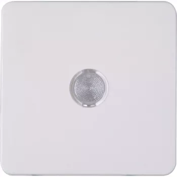 Plaque de bouton basculant en saillie avec lentille Heinrich Kopp HK02 Arctic White