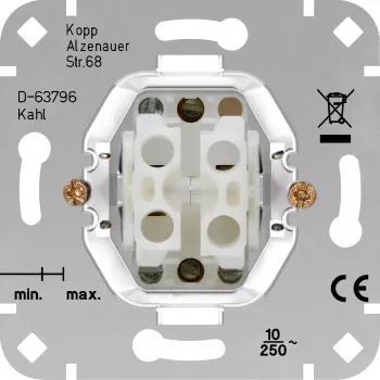 HEINRICH KOPP mécanisme de bouton-poussoir HK05/HK07 aluminium 503800002