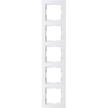Cadre de recouvrement 5 postes Heinrich Kopp Arctic White 308302008