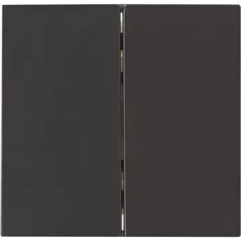 Heinrich Kopp cache pour double interrupteur à bascule encastré HK07 anthracite