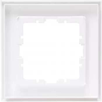 Cadre de recouvrement 1 poste Heinrich Kopp HK07 Arctic White mat