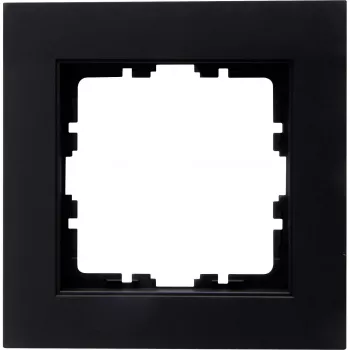 Heinrich Kopp cadre de recouvrement HK07 1 poste noir mat