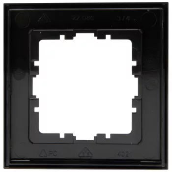 Heinrich Kopp cadre de recouvrement HK07 1 poste noir mat
