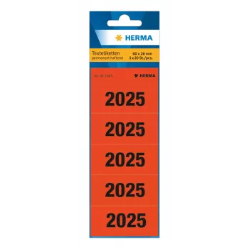 HERMA 100 étiquettes de contenu 2025 rouges (1685)