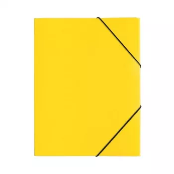 PAGNA PP 12 Chemise de présentation A4 polypropylène jaune paysage fermeture à bouton pression