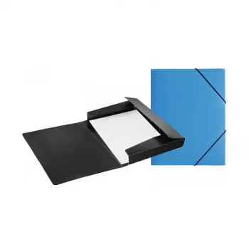 PAGNA PP 12 Chemise de présentation A4 polypropylène noir paysage bouton pression