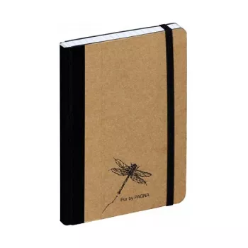 Pagna Carnet universel A6 quadrillé 192 feuilles noir/marron