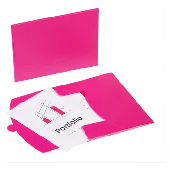 PAGNA pochette document DIN A4 rose lisse 0,43 mm