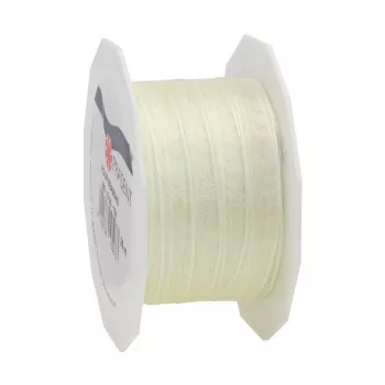 C.E. Pattberg Four Seasons ruban cadeau soie mat crème 40 mm x 25 m