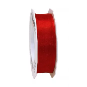 C.E. Pattberg Four Seasons ruban cadeau satin mat rouge 25 mm x 25 m
