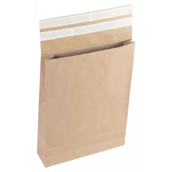 Vereinigte Papierwarenfabriken Classic enveloppe d'expédition à soufflet DIN B4 double fermeture autocollante sans fenêtre marron 5,0 cm soufflet (2FVMF000512)