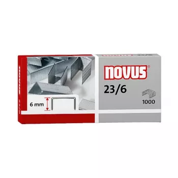 Novus Dahle 042-0039 pack d'agrafes - 6 mm - 1000 agrafes en acier inoxydable - capacité 30 feuilles