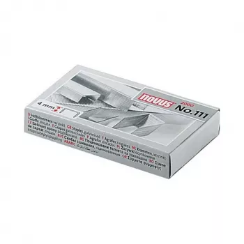 Novus No.111 agrafes - 4 mm - 2000 pièces - 15 feuilles - métal - gris