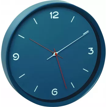 TFA 60.3056.06 horloge murale analogique bleu pétrole