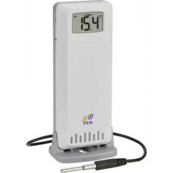 TFA 30.3902.02 ID-A3 sonde de température double avec sonde, blanc