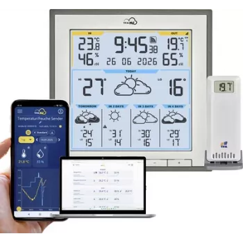 TFA TFA.me ID-08 station météo WLAN grise