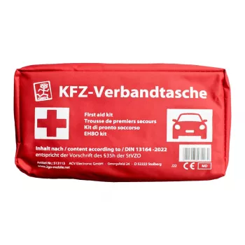 Trousse de premiers secours pour véhicule 2GO certifiée selon DIN 13164:2022 (513113)