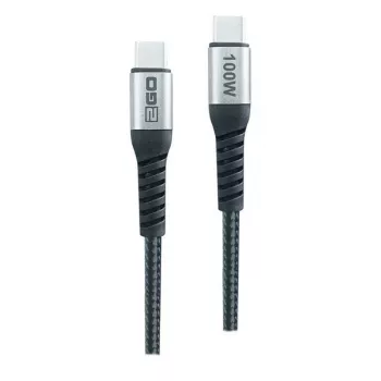 2GO Câble de charge rapide USB-C 100W 2m noir