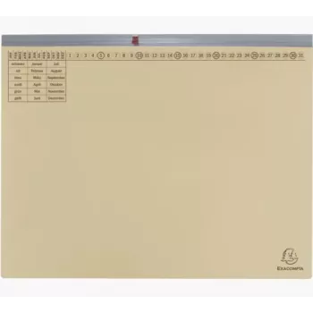 Exacompta 370122B Chemise à sangle - Carton - 320 g/m² - 265 x 316 mm - Lot de 1 - Chamois