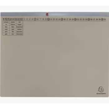 Exacompta 370210B Chemise à sangle - Carton - Gris - 320 g/m² - 265 x 316 mm - A4
