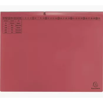 Exacompta 370303B Chemise à sangle classique - Carton - Rouge - 320 g/m² - 265 mm - 316 mm