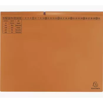 Chemise à élastique Exacompta 370309B - A4 - carton 320 g/m² - orange