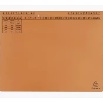 Chemise à documents classique Exacompta 371109B - carton - orange - 320 g/m² - 265 x 316 mm