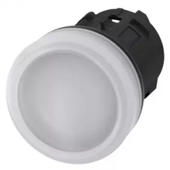 Siemens SIRIUS ACT 3SU1001-6AA60-0AA0 Voyant lumineux, lentille blanche, 24V LED, 22mm rond, raccordement à vis