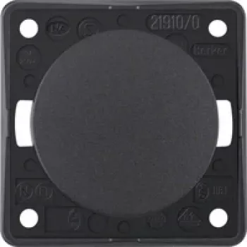 Berker Bouton-poussoir à bascule anthracite avec bornes à vis 936712505