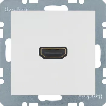 Berker 3315438989 prise HDMI, blanc