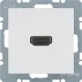 Berker 3315438989 prise HDMI, blanc