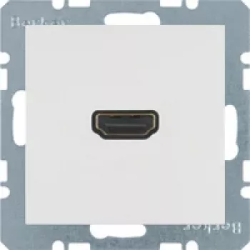 Berker 3315438989 prise HDMI, blanc