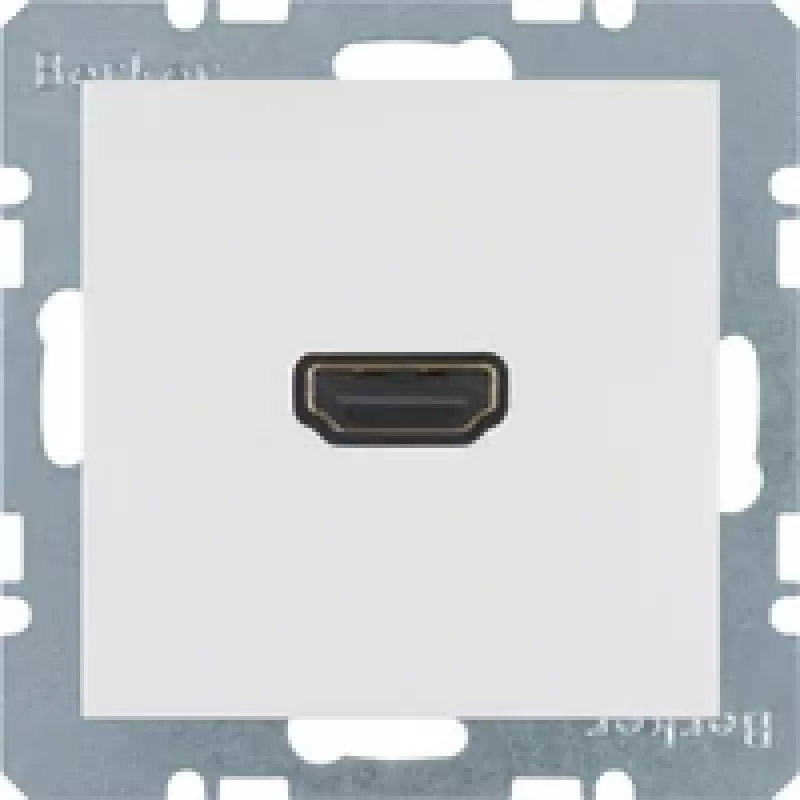 Berker 3315438989 prise HDMI, blanc