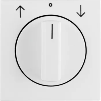 Berker 1080898900 plaque centrale avec bouton rotatif pour store S.1/B.x blanc polaire