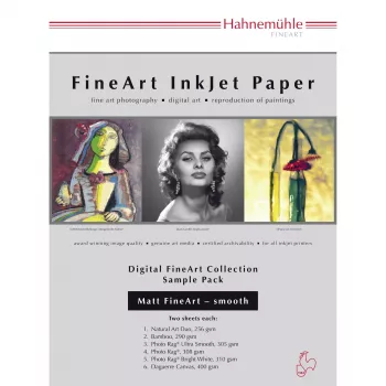 Hahnemühle Digital FineArt A4 pack d'essai papiers mats, lisses