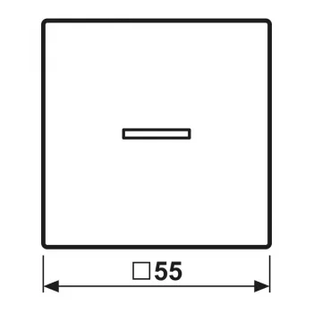 JUNG A 101 KO5 WW bouton basculant 1 poste F10 avec guide de lumière, duroplast, série A, blanc alpin