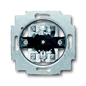 Busch-Jaeger 2723 U Interrupteur série universel, 2 pôles, 10 AX, 250 V AC, encastré, métallique, 6415/24