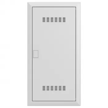 Striebel & John UK648MV Panneau de brassage multimédia VT UP 4 rangées ventilé porte transparente blanc