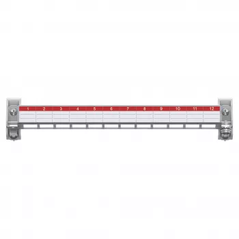 Striebel & John ZEP12 Panneau de brassage 12 modules E-Dat sans keystone 2CPX054072R9999