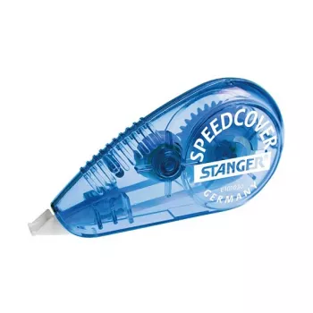 Stanger Speedcover rouleau correcteur - bleu transparent - 12 m - 5 mm - 12 pièces