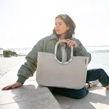 Reisenthel Loopshopper L Herringbone Sand sac de courses