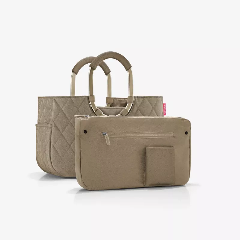 Panier de courses Reisenthel loopshopper M Frame Rhombus olive (OS5047)